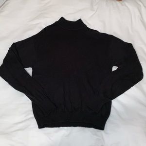 Black turtle neck sweater